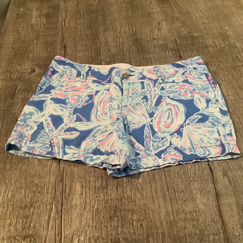 Lilly Pulitzer Pastel Floral High Waist Shorts